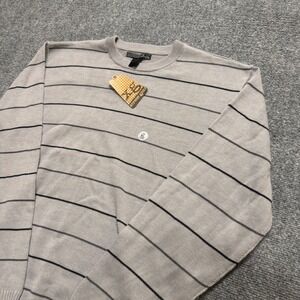 NWT Extreme Gear Long-sleeve Striped Shirt Men's XL Gray Y2K Grunge Thermal